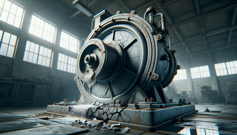 Photo pęknięta pompa wody